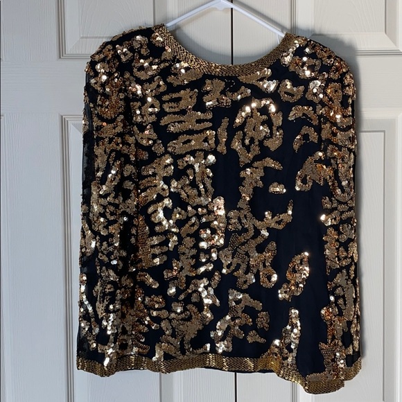 Sho Max Originals Tops - Vintage Sho Max originals sequin and silk beaded